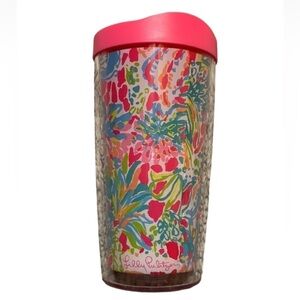 Lilly Pulitzer acrylic tumbler with lid